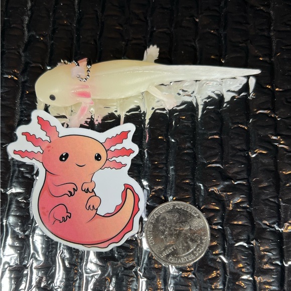 ChubsALotl Axolotl Crazy Trending WaterProof Single Decor Accent Sticker - Picture 4 of 4